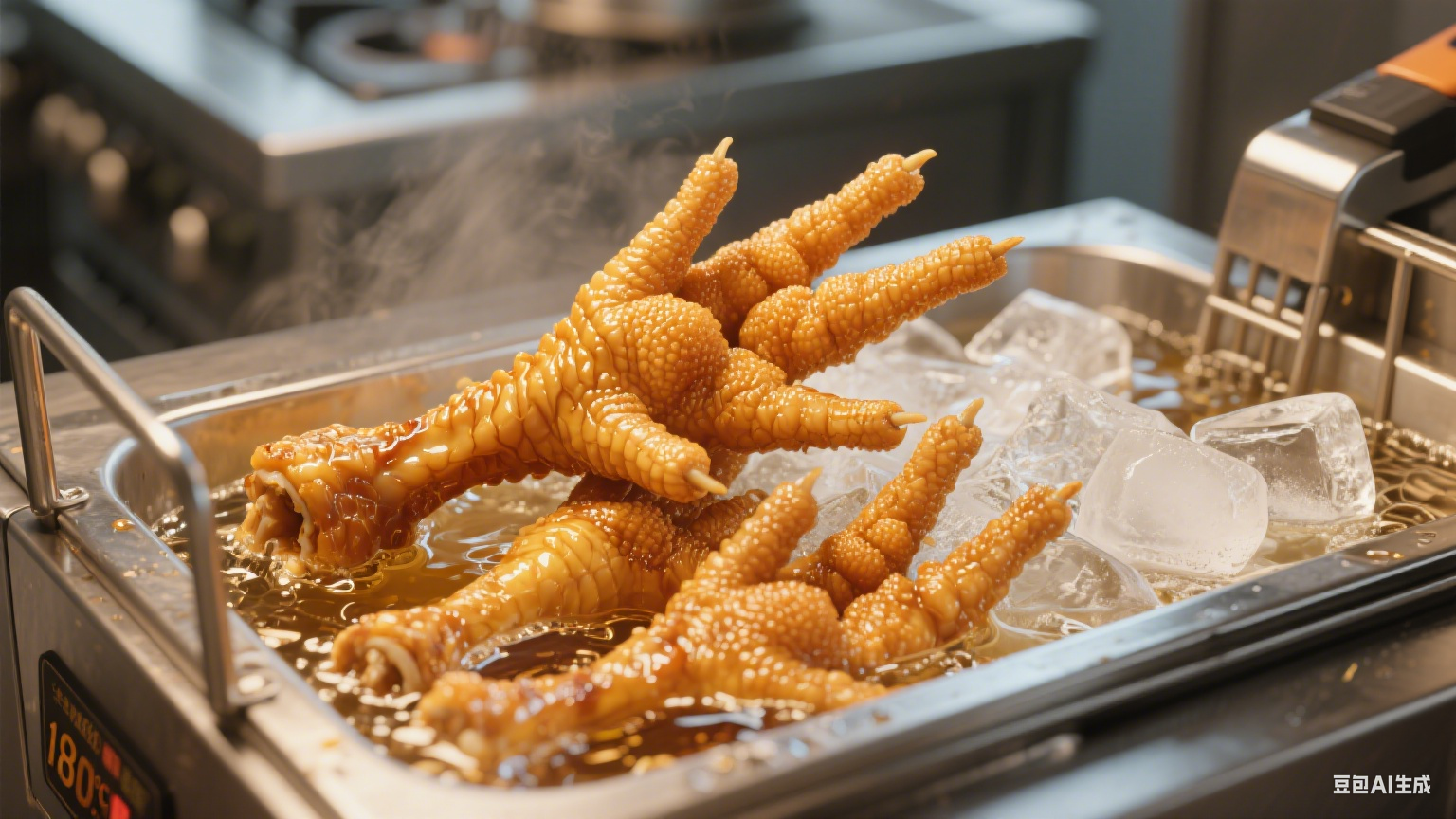 油炸机：虎皮鸡爪加工的 “酥香入味魔法师”(2)
