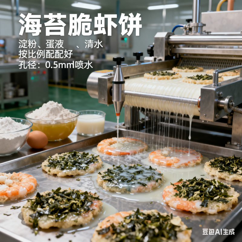 酥香赋形・机巧裹浆 —— 海苔虾饼油炸生产线中自动上浆的协同逻辑(3)