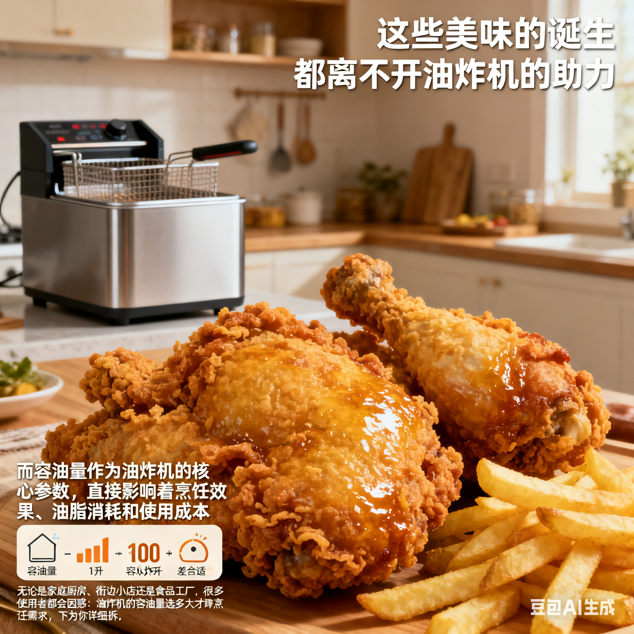 油炸机容油量，多大才适配？