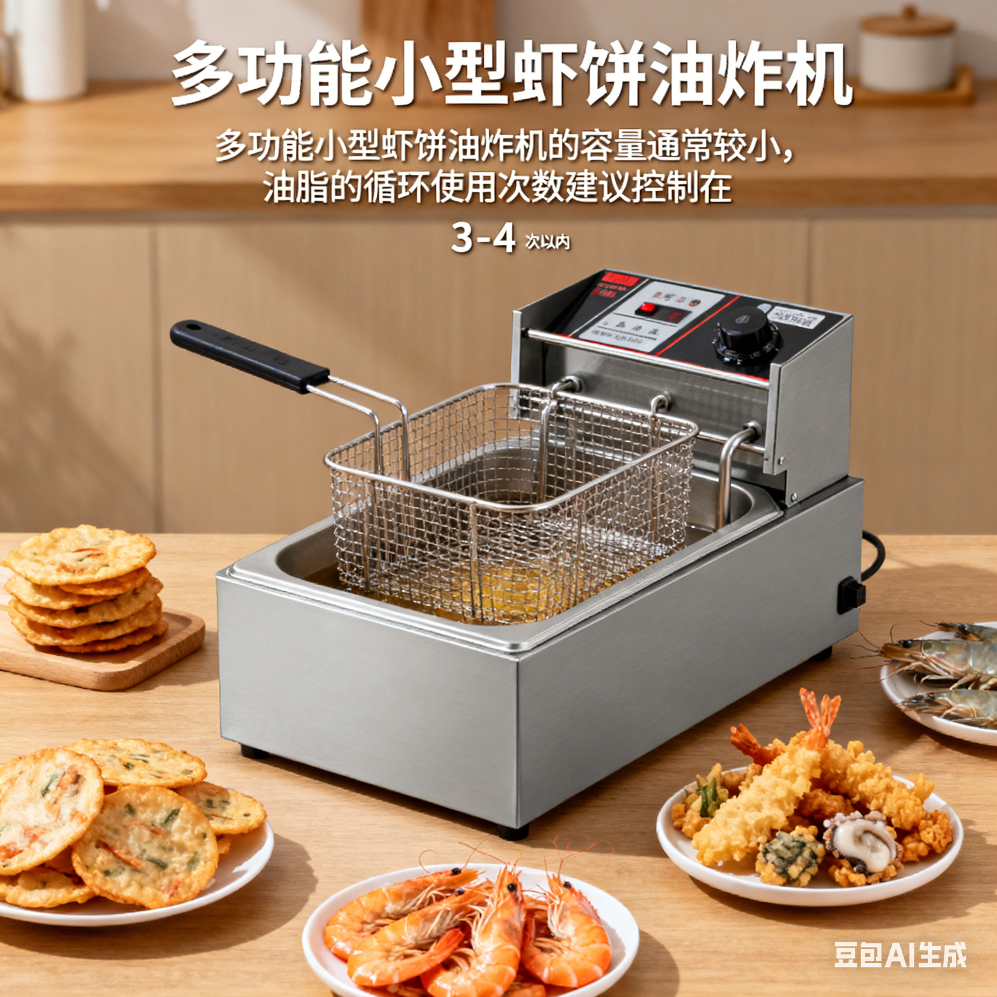 多功能小型虾饼油炸机，油能重复用吗？(4)