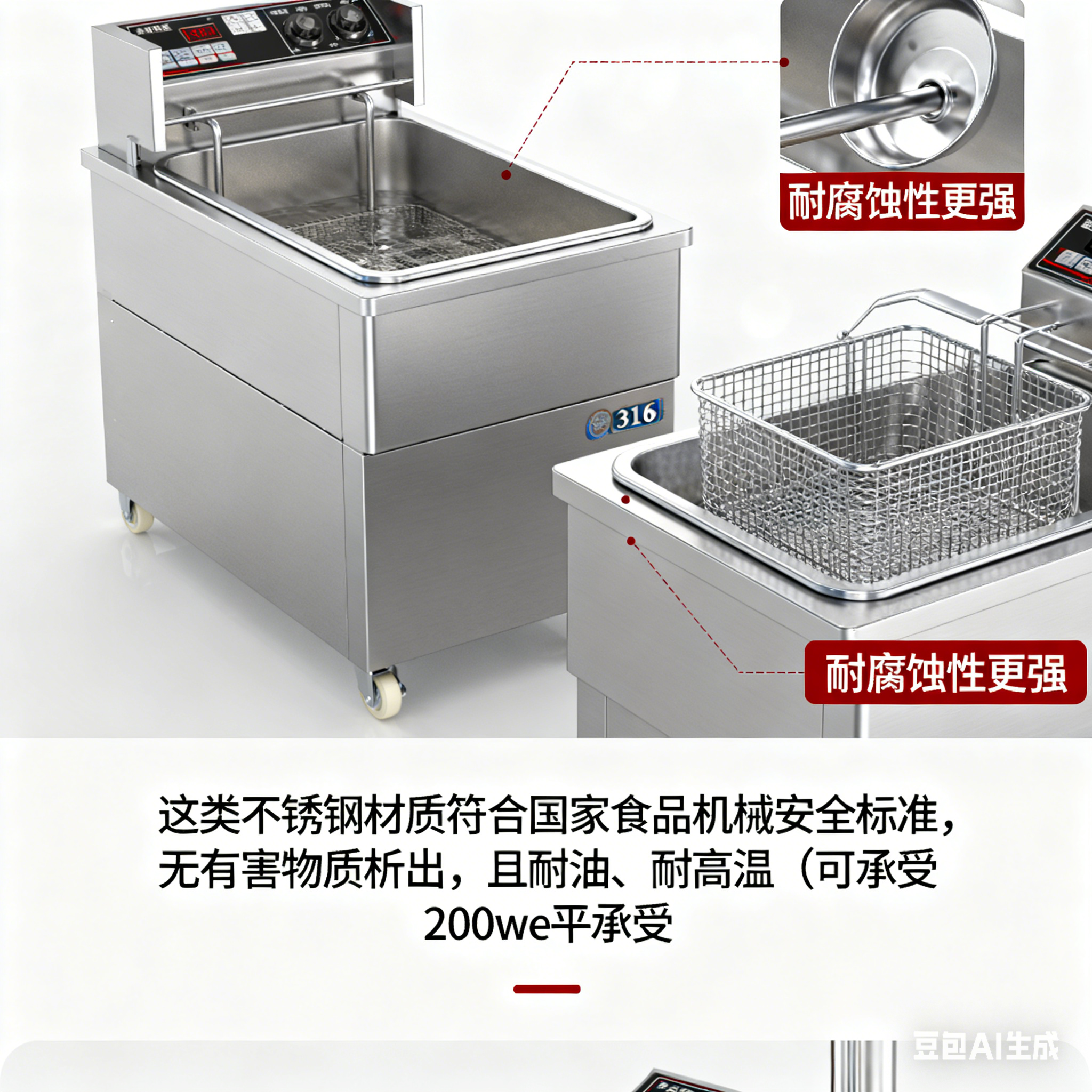 小型全自动不锈钢油炸机材质安全吗？自动化程度高吗？(2)