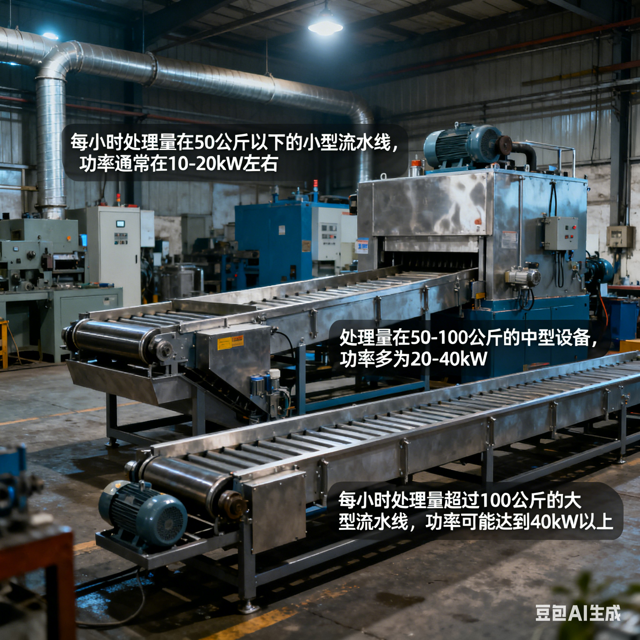 全自动火锅丸子油炸流水线 ，发货方式与电压功率如何选择(5)